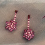 Handmade Christmas Ball Earrings