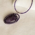 Lepidolite with silver