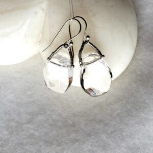Lina's Crystal Quartz Earrings silver