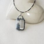 Lina's Selenite Ovoid chunk pendant