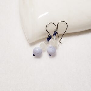 Dog Days Blue Lace Earrings