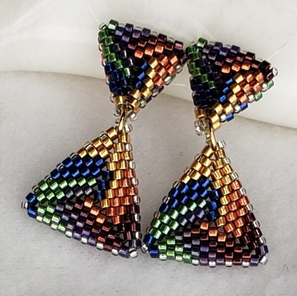 Kaleidoscope Triangles earrings