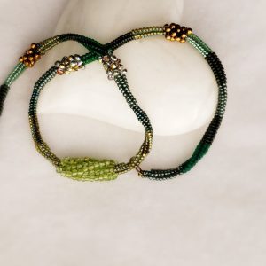 Twisted Rope - Peridot necklace