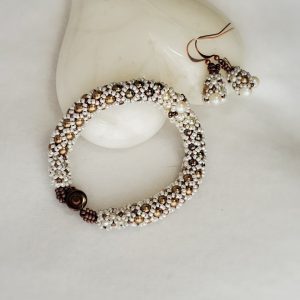 Coffee and Cream Bracelet Set