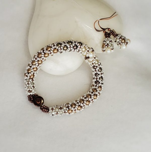 Coffee and Cream Bracelet Set