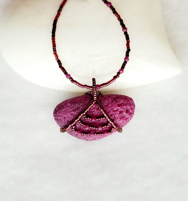 Ruby Honeycomb Pendant